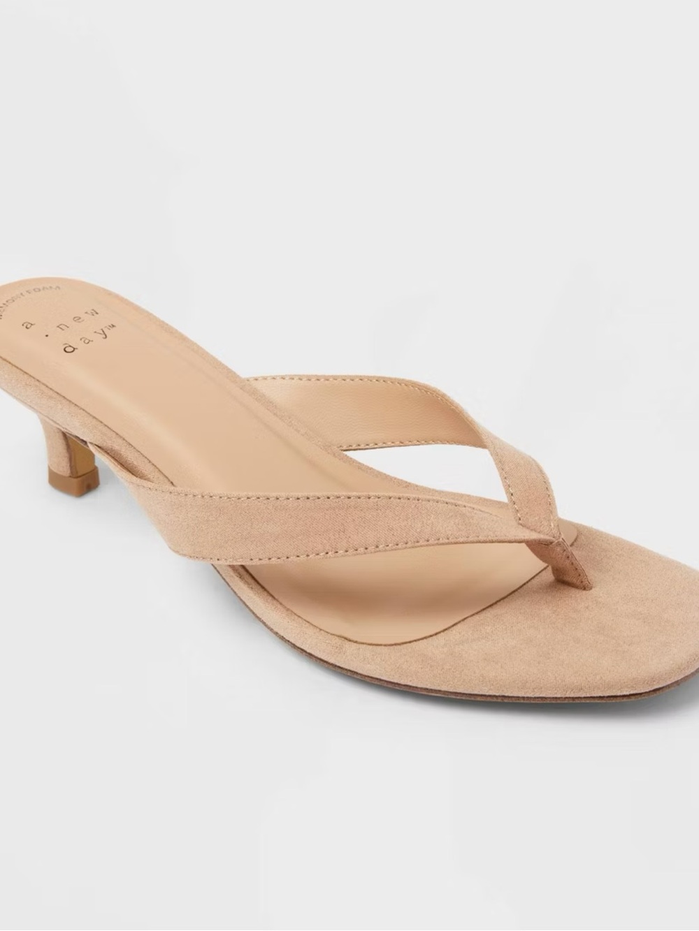 A New Day Tan Sandal Kitten-Heel Sandal